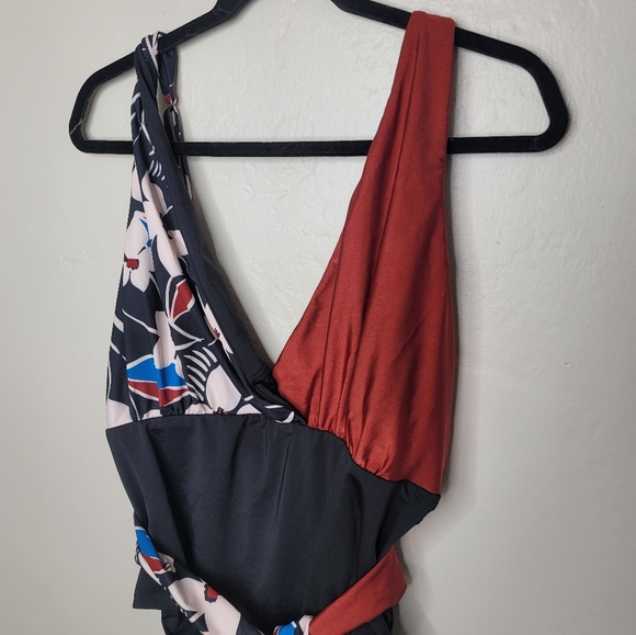 ANTHROPOLOGIE | Sanctuary Tie-Front One-Piece Swimsuit - Picture 4 of 6